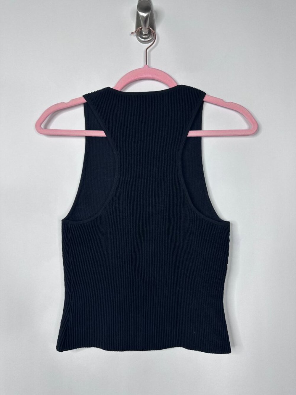 Aritizia Babaton Ribbed Tank Top Navy Medium #A1834 - Picture 3 of 7